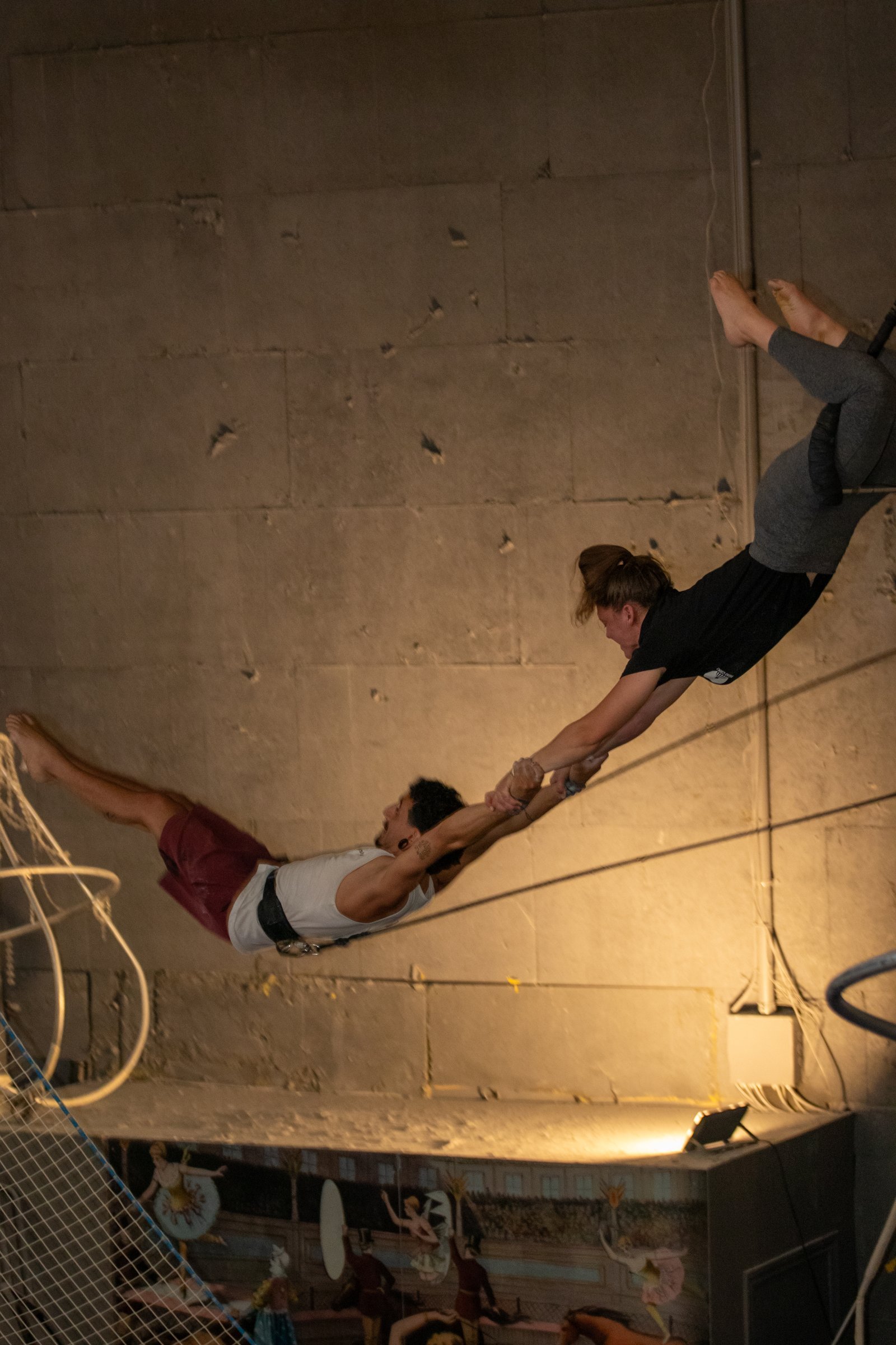 Trapèze volant — duo en plein vol